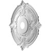 Ekena Millwork Attica PVC Ceiling Medallion (Fits Canopies up to 7 3/4"), 22"OD x 3 1/2"ID x 1"P CMP22ATAGX